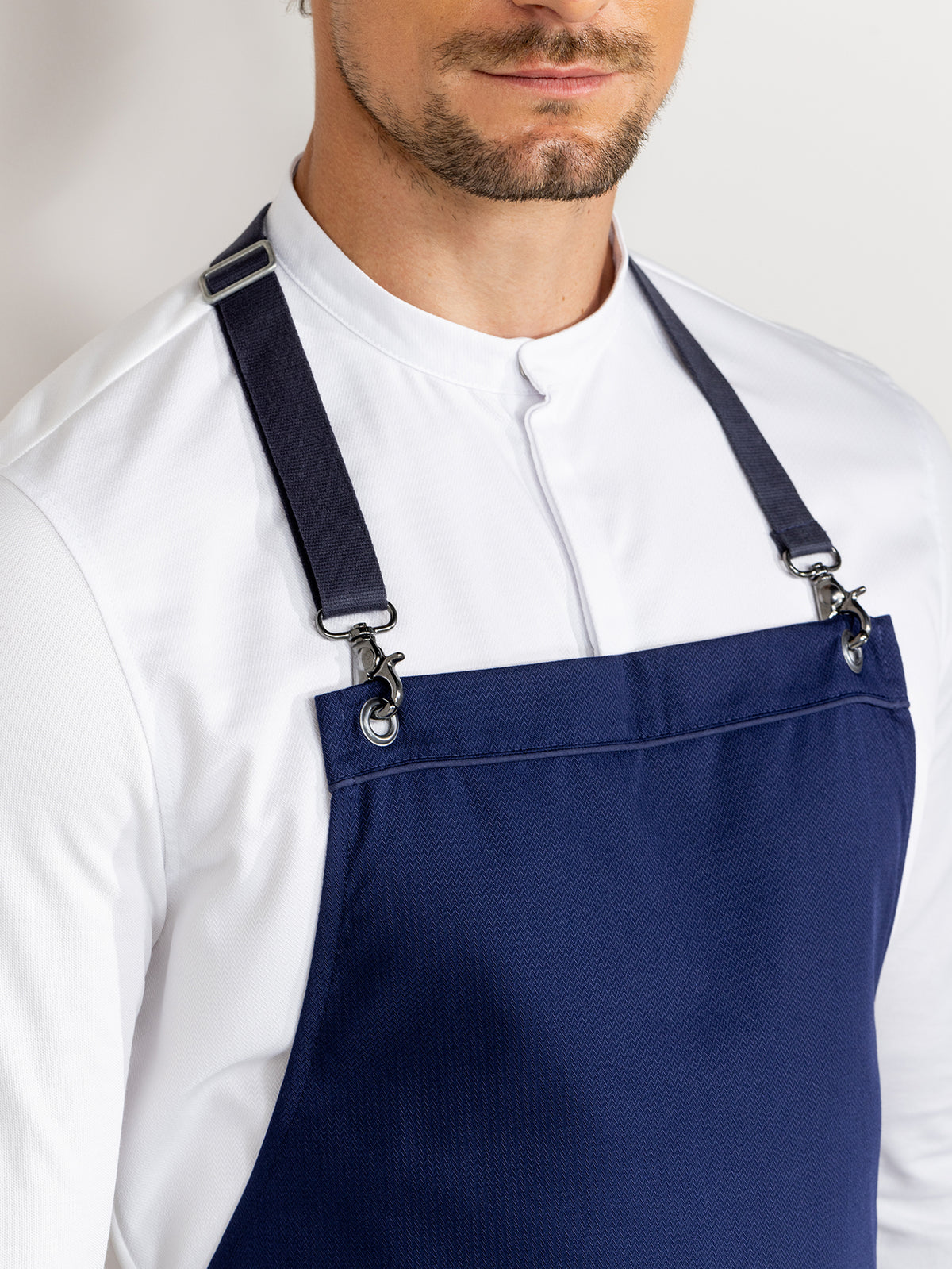 Light Gray Clip-on Strap Patriot Blue Le Nouveau Chef